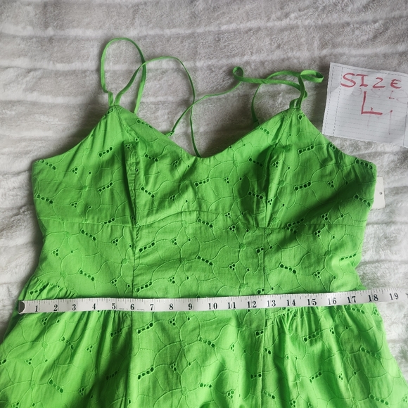Women's Eyelet Midi Sundress - A New Day Green BNWT - Picture 6 of 11
